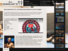 Tablet Screenshot of boxingart78.com